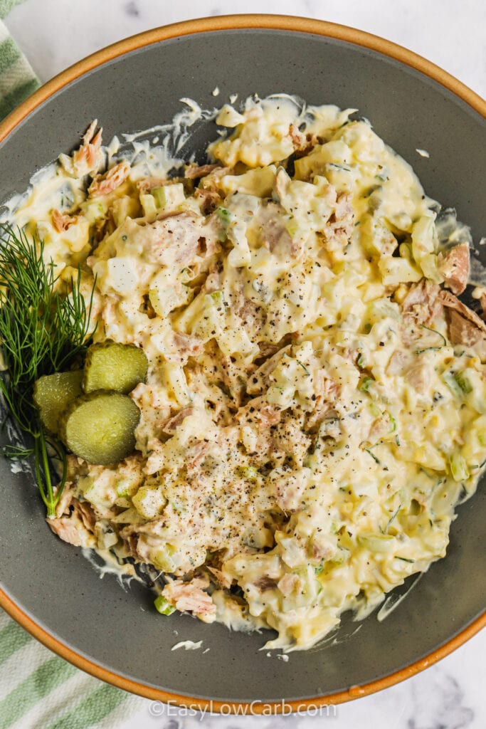 Tuna Egg Salad (Protein Packed!) Easy Low Carb