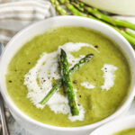 bowl of Creamy Asparagus Soup