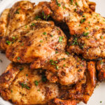 close up of Grilled Chicken Thighs