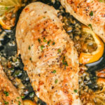 close up of Lemon Garlic Chicken