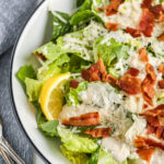 Low Carb Caesar Salad Recipe with bacon