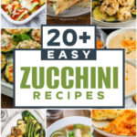 images of Easy Zucchini Recipes with a title