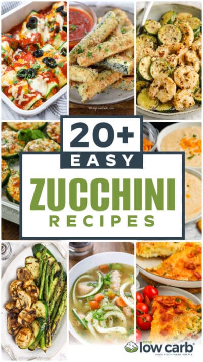 Easy Zucchini Recipes (Best Zucchini Collection!) - Easy Low Carb