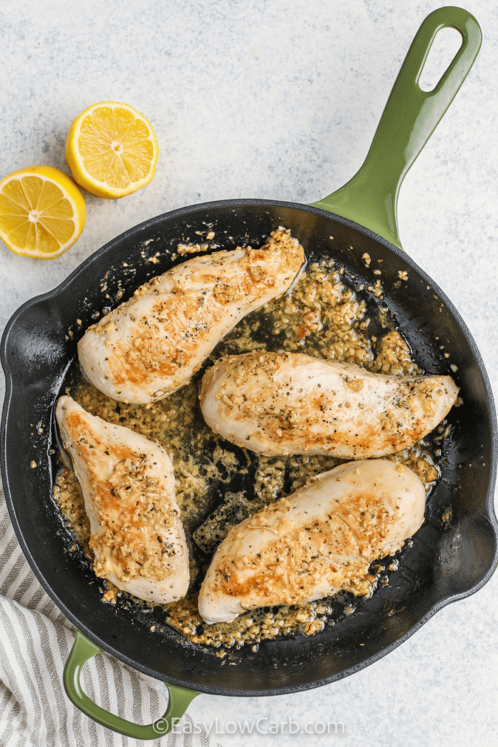 Lemon Garlic Chicken Recipe (20 Minute Recipe!) Easy Low Carb