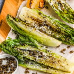 plated Grilled Romaine Salad