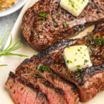 plated Grilled Sirloin Steak