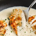 creamy Ranch Chicken in the pan