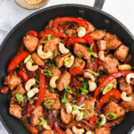 Cashew Chicken Recipe in the pan