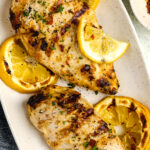 greek yogurt chicken on a plate