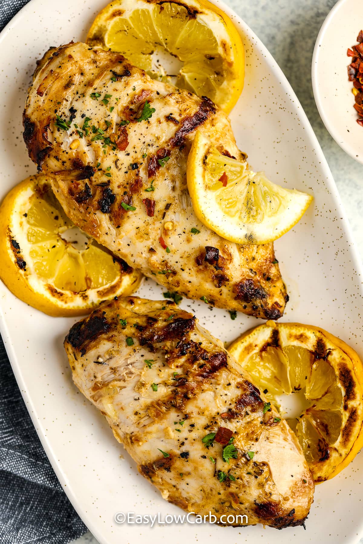 greek yogurt chicken on a plate