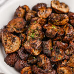 Air Fryer Mushrooms in a bowl