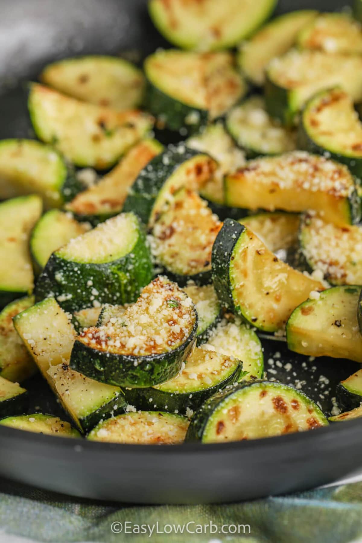 Sauteed Zucchini with parmesan