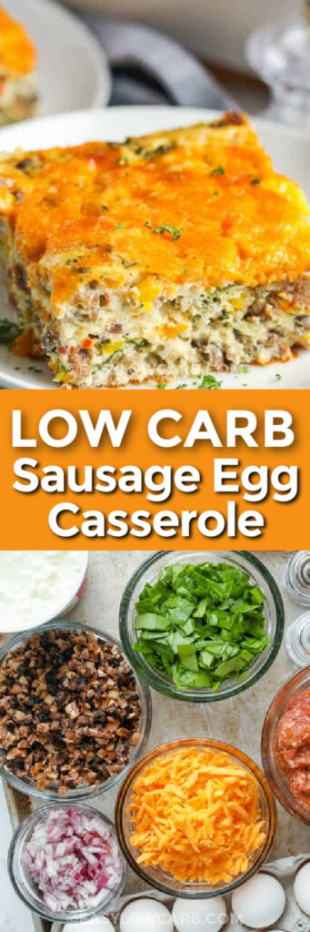 Sausage Egg Casserole - Easy Low Carb