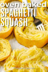 Baked Spaghetti Squash (2 Ingredient Recipe!) - Easy Low Carb