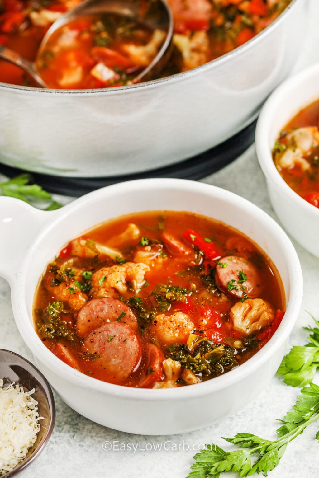 Sausage Kale Soup (Hearty & Satisfying!) Easy Low Carb