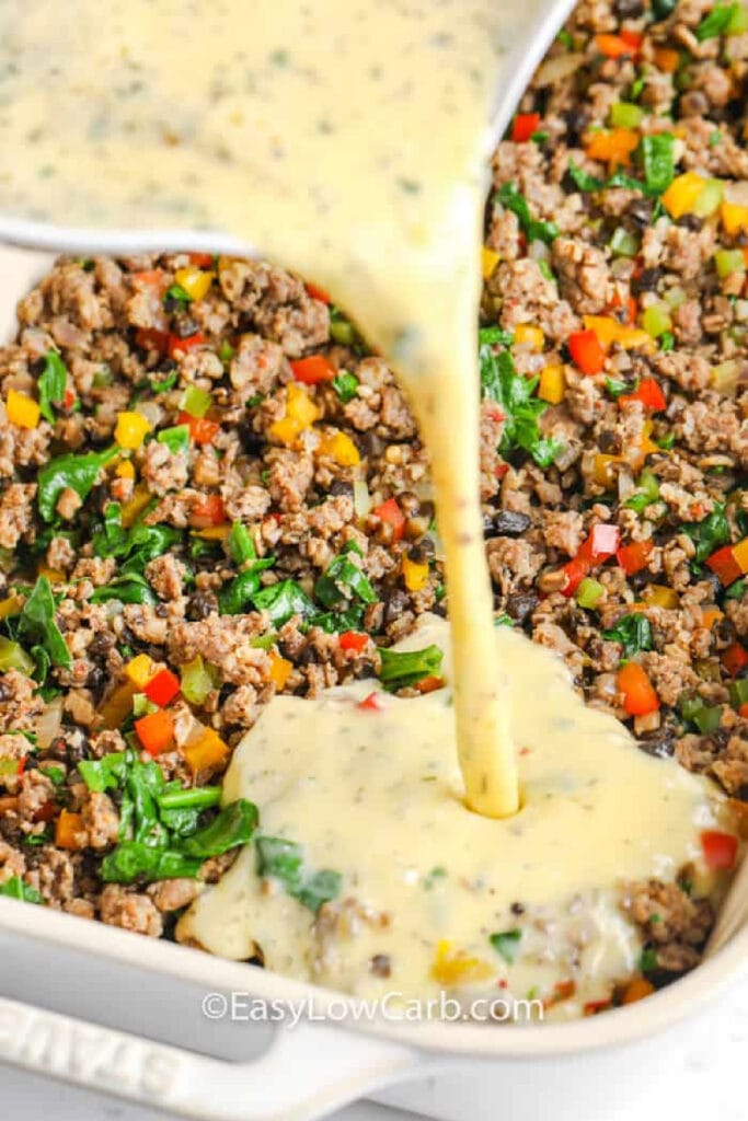 Sausage Egg Casserole - Easy Low Carb