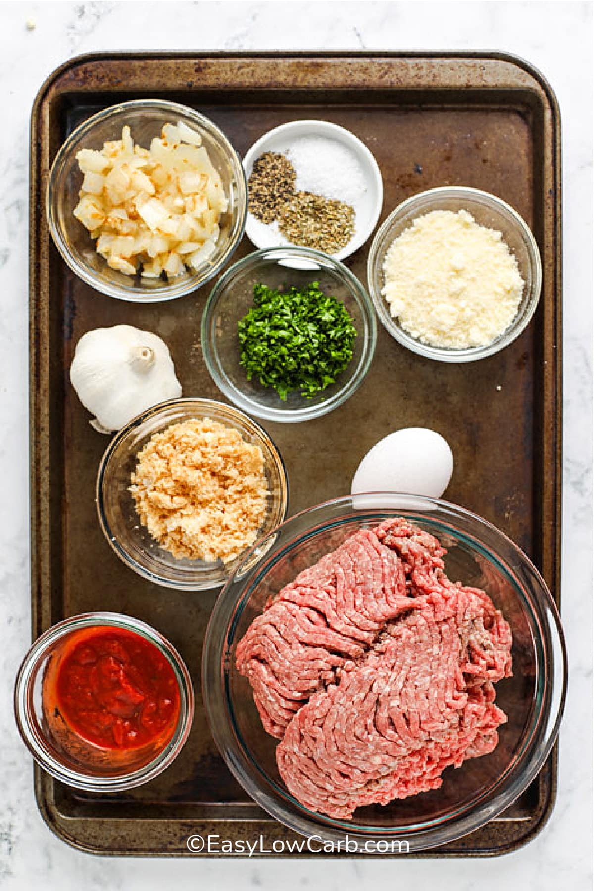 ingredients to make low carb meatloaf