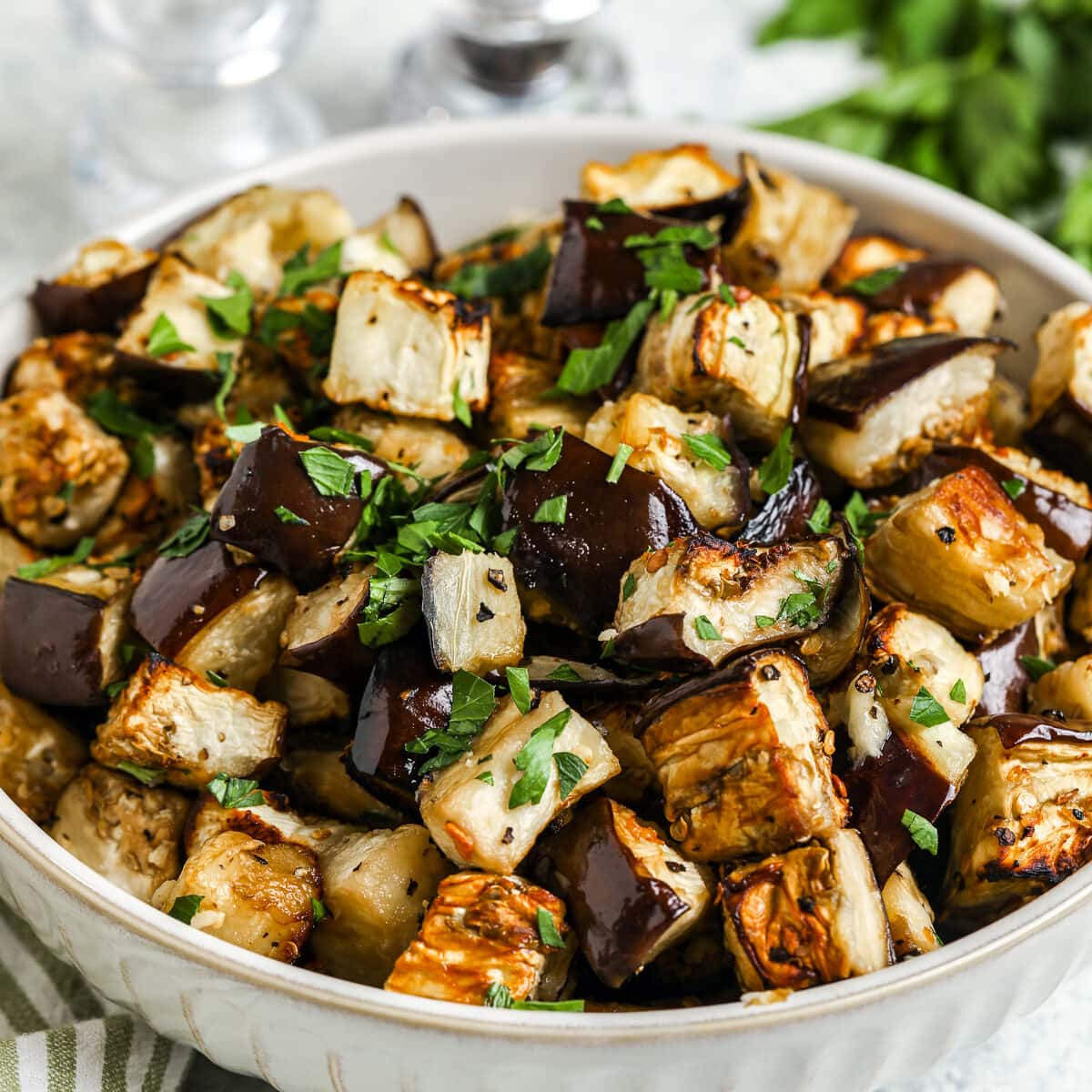 Oven Roasted Eggplant (Delish Side Dish!) - Easy Low Carb