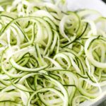 a bowl of zoodles