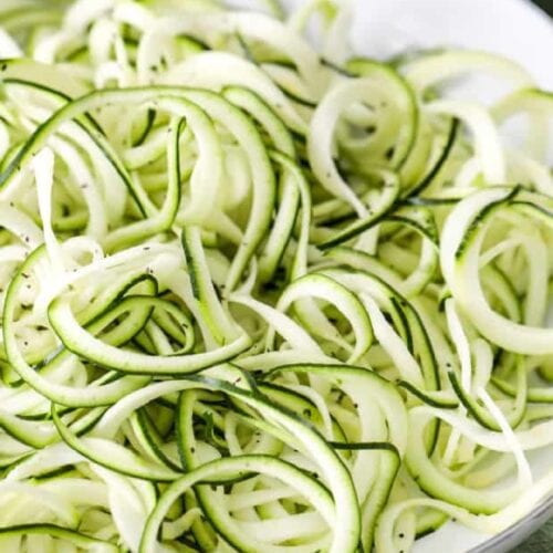 How to Make Zoodles (Zucchini Noodles!) - Blissfully Low Carb and