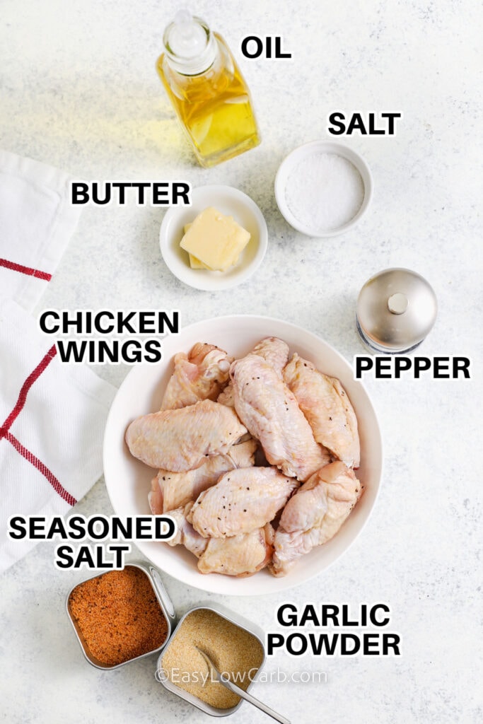 Salt & Pepper Chicken Wings (Baked or Air Fried!) - Easy Low Carb