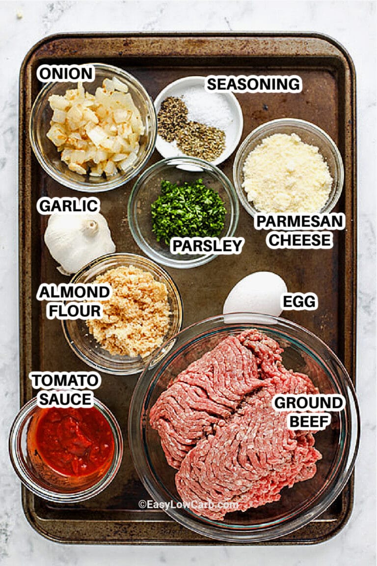 Low Carb Meatloaf (Easy Keto Recipe!) - Easy Low Carb