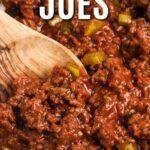 sloppy joe sauce prepared in a sauce pan with a title