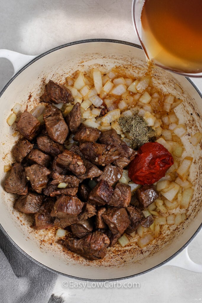 Homemade Vegetable Beef Soup (Hearty, Savory and Delicious) - Easy Low Carb