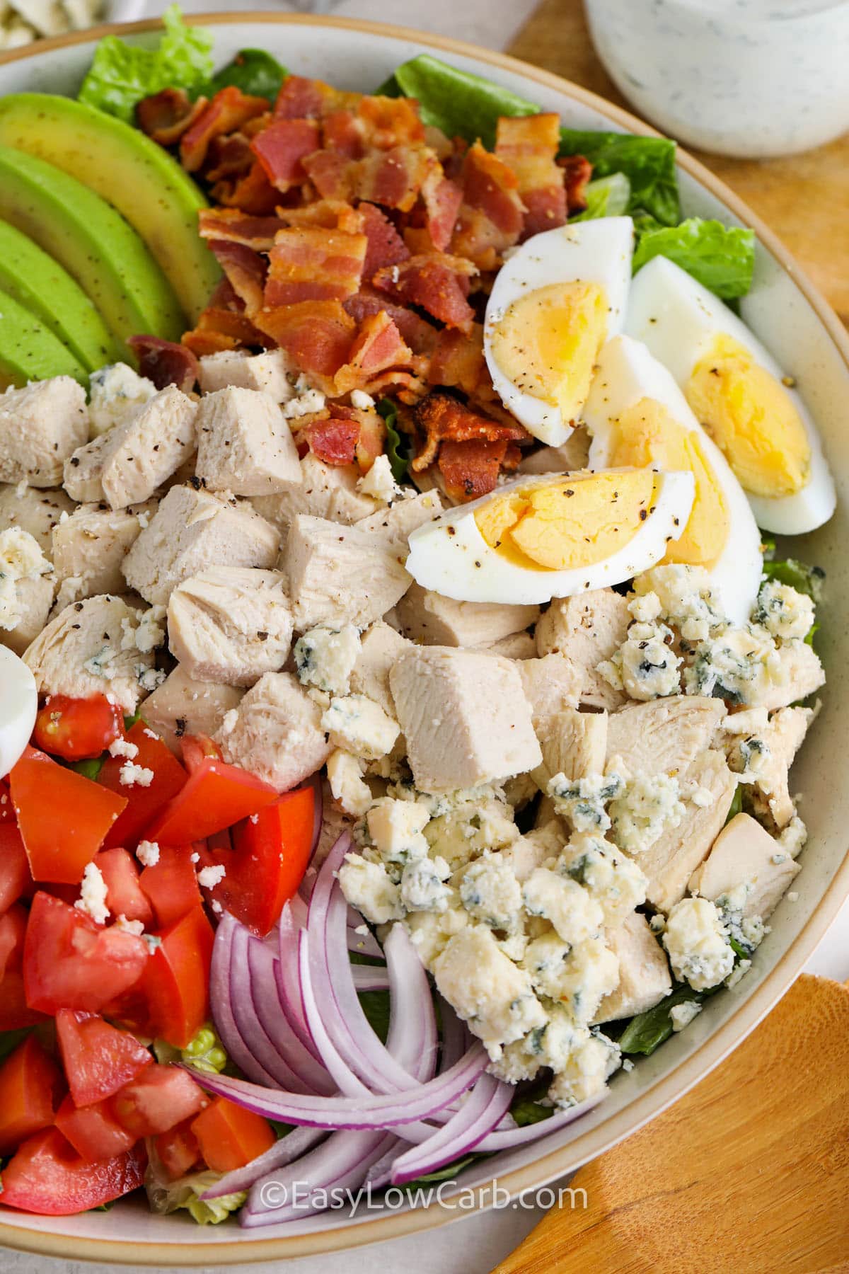 close up of Cobb Salad Recipe