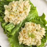 Curry Chicken Salad on lettuce