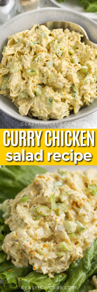 Curry Chicken Salad (Quick & Easy Prep!) - Easy Low Carb