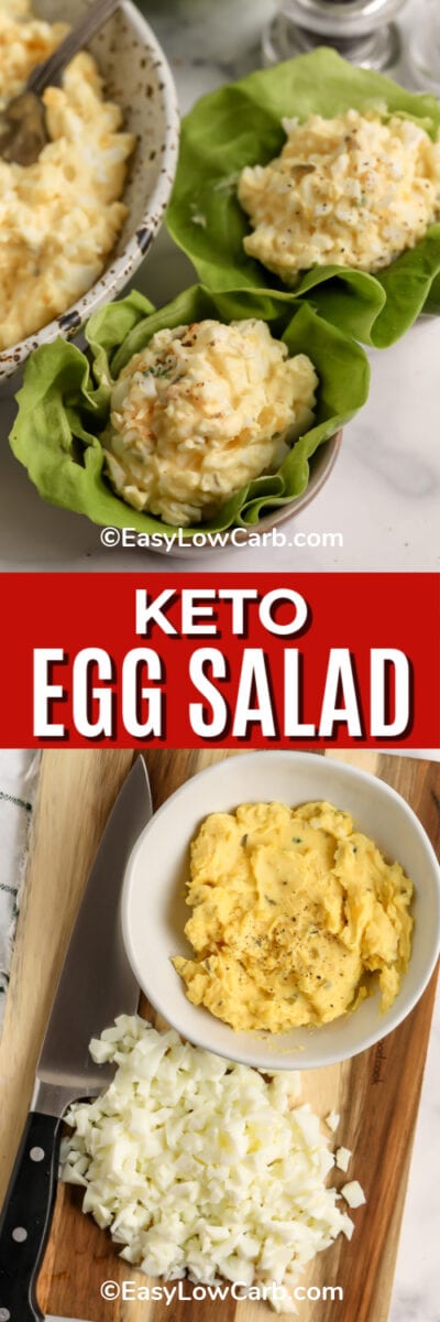 Keto Egg Salad (Low Carb & Keto Recipe!) - Easy Low Carb