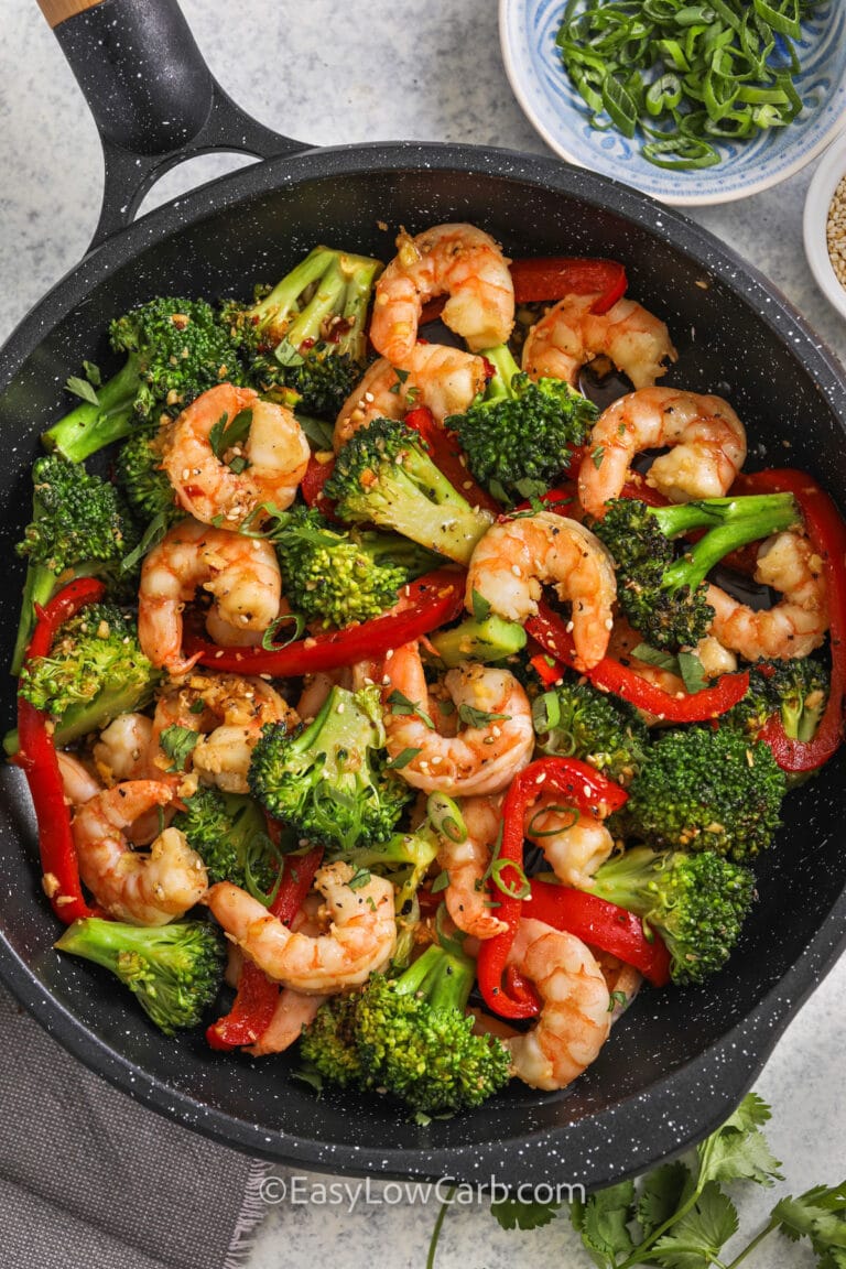 Shrimp and Broccoli Recipe (Quick Easy Dinner ) Easy Low Carb