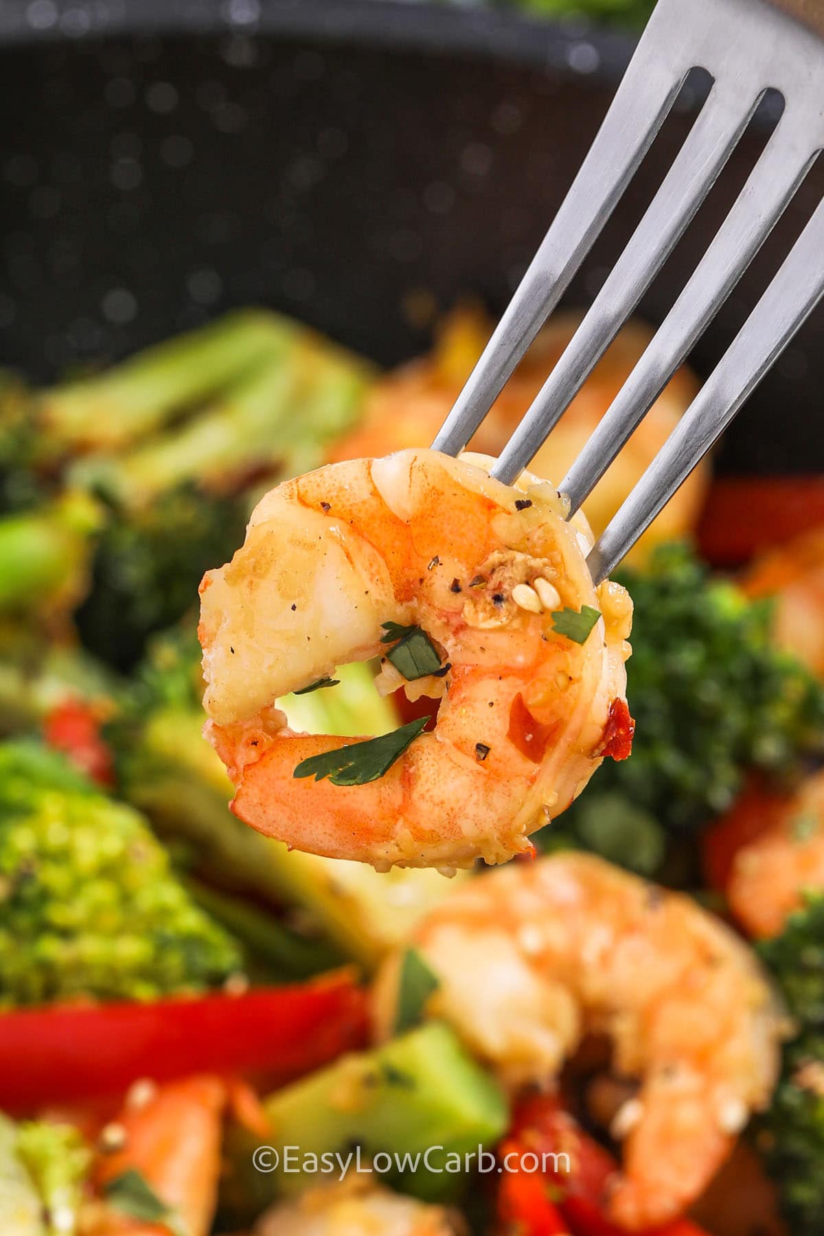 close up of shrimp from Shrimp and Broccoli Recipe
