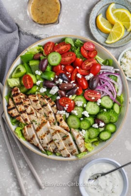 bowl of Greek Chicken Salad