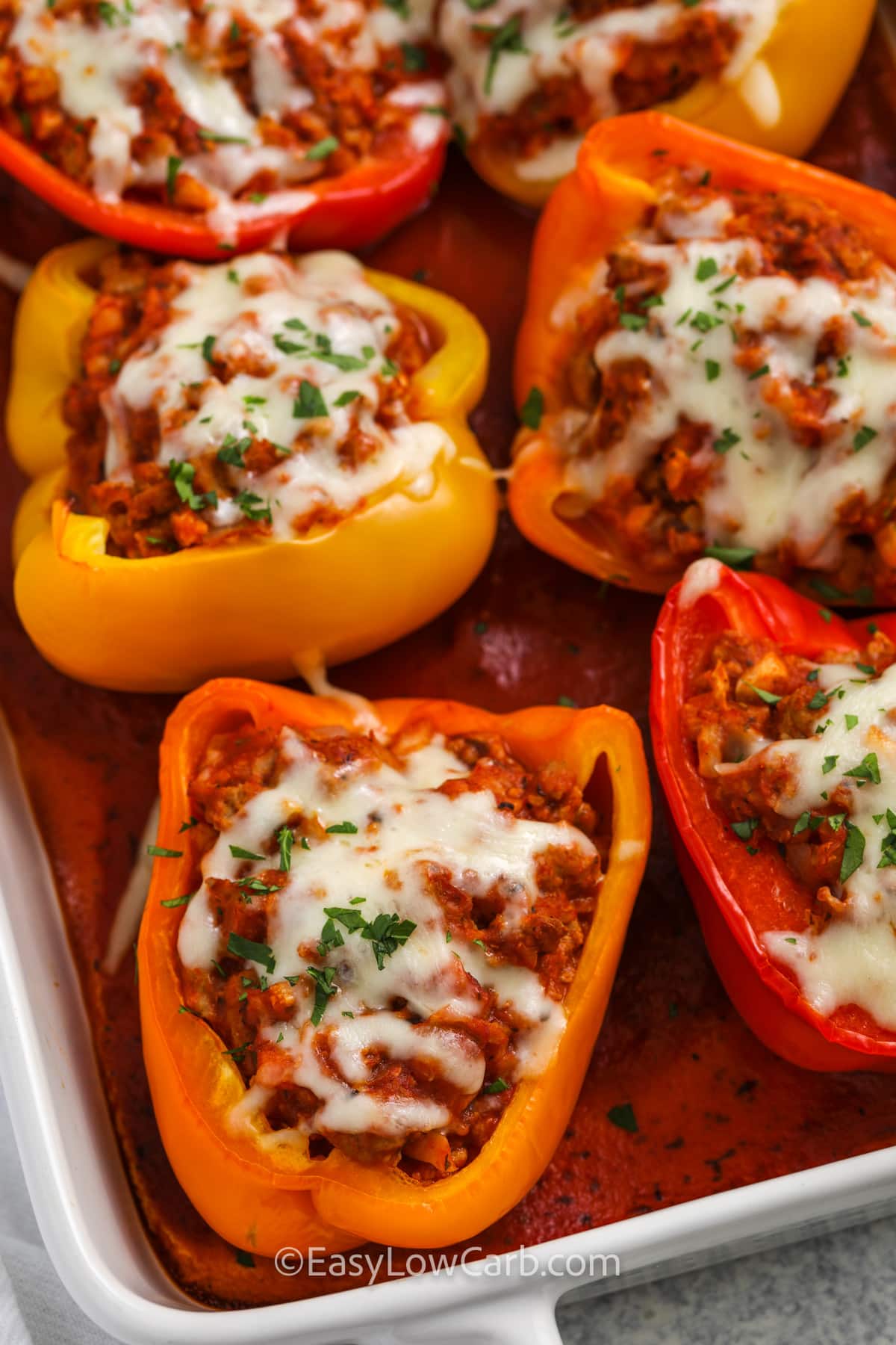 Ground Turkey Stuffed Peppers (Low Carb and Tasty!) - Easy Low Carb