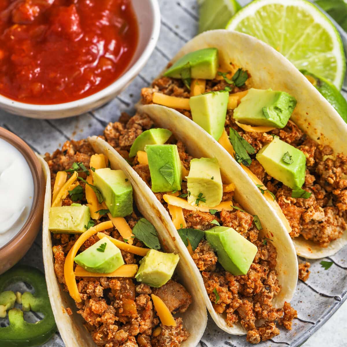 Ground Turkey Tacos (Super Easy To Make!) - Easy Low Carb