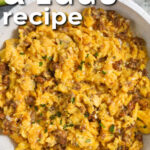 Chorizo and Eggs Recipe with a title
