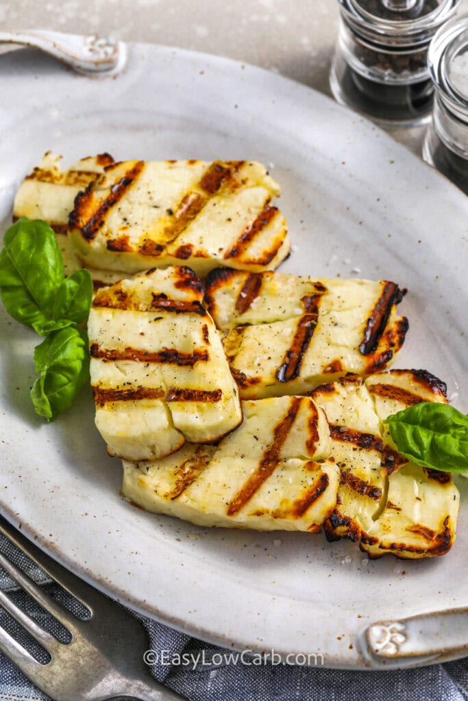 Grilled Halloumi (Gourmet Level Side or Topping!) - Easy Low Carb