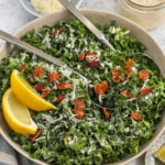 Kale Caesar Salad with bacon