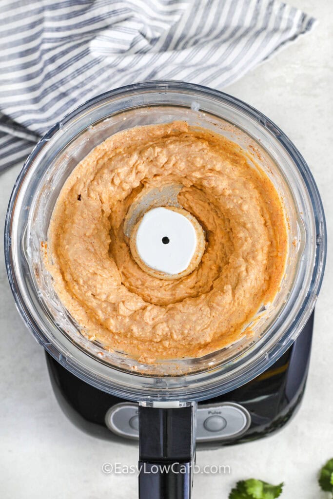 Cottage Cheese Queso in a blender