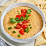 plated Cottage Cheese Queso