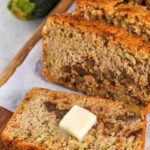 Keto Zucchini Bread with butter