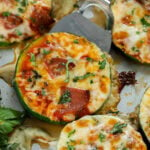 cropped zucchini pizza bites