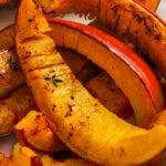 close up of seasoned Roasted Pumpkin