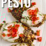 5 ingredient Chicken Pesto on a plate