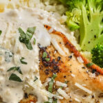 cream cheese chicken with a title