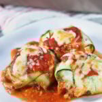 plated Zucchini Ravioli