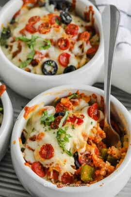 cropped pizza bowls