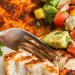 blackened mahi mahi with text